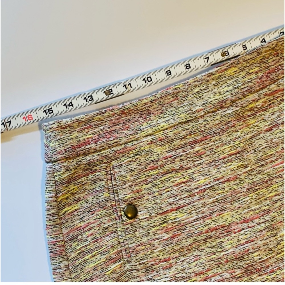 Ann Taylor Loft Multi Color Tweed Pocket Shift Skirt Size 6 Clueless Preppy - Picture 7 of 13